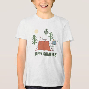 Peanuts | Snoopy & Woodstock Happiness is Camping Tri-Blend Shirt
