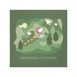 Peanuts | Snoopy &amp; Woodstock Happiness is Hiking Canvas Print