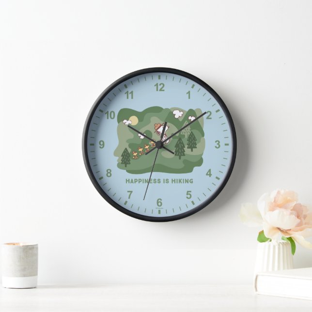 Peanuts | Snoopy & Woodstock Happiness is Hiking Clock (Home)