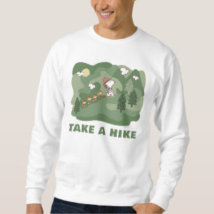 Peanuts Snoopy & Woodstock Happiness is Hiking Sweatshirt