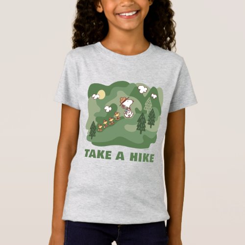 Peanuts  Snoopy  Woodstock Happiness is Hiking T_Shirt