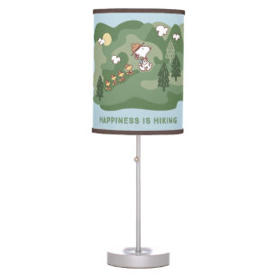 Peanuts   Snoopy & Woodstock Happiness is Hiking Table Lamp