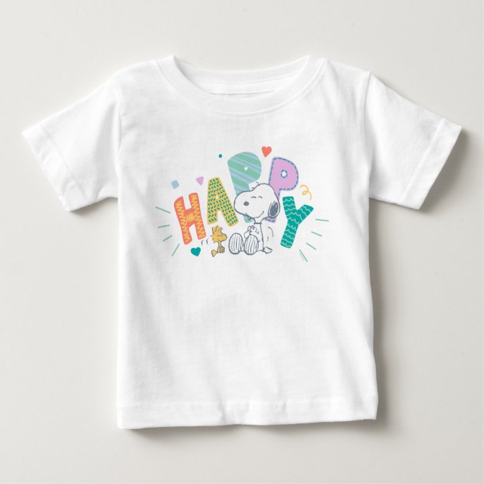 Peanuts | Snoopy &amp; Woodstock Happy Baby                    T-Shirt