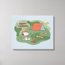 Peanuts | Snoopy &amp; Woodstock Happy Campers 2 Canvas Print