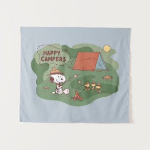 Peanuts   Snoopy & Woodstock Happy Campers 2 Tapestry