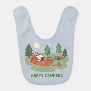 Peanuts   Snoopy & Woodstock Happy Campers Baby Bib