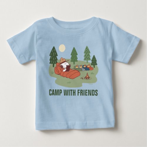 Peanuts  Snoopy  Woodstock Happy Campers Baby T_Shirt