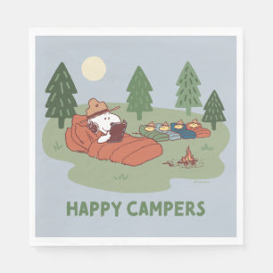 Peanuts   Snoopy & Woodstock Happy Campers Napkins