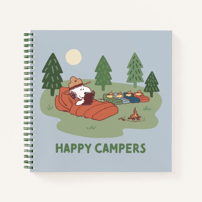 Peanuts | Snoopy & Woodstock Happy Campers Notebook (Front)