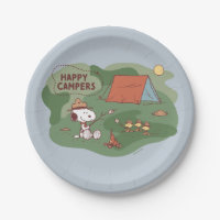 Peanuts | Snoopy & Woodstock Happy Campers Paper Plates