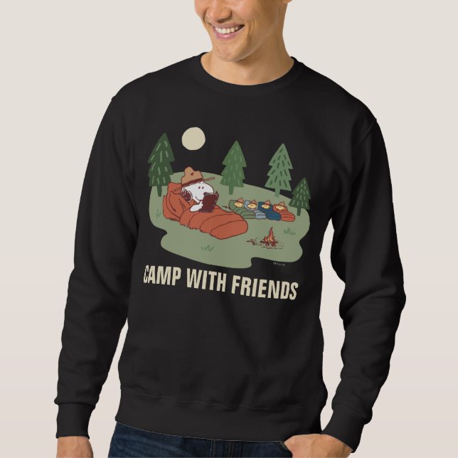 Peanuts | Snoopy & Woodstock Happy Campers Sweatshirt (Front)