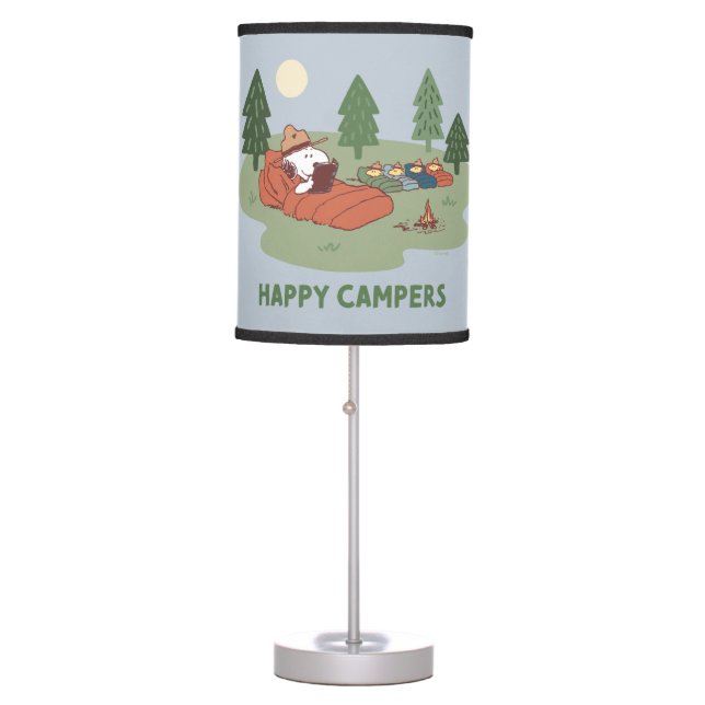 Peanuts | Snoopy & Woodstock Happy Campers Table Lamp (Front)