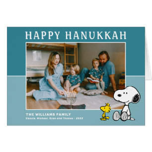 Peanuts   Snoopy & Woodstock Happy Hanukkah Cards