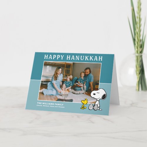 Peanuts  Snoopy  Woodstock Happy Hanukkah Holiday Card