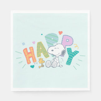 Peanuts | Snoopy & Woodstock Happy Napkins