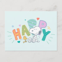 Peanuts | Snoopy & Woodstock Happy Postcard