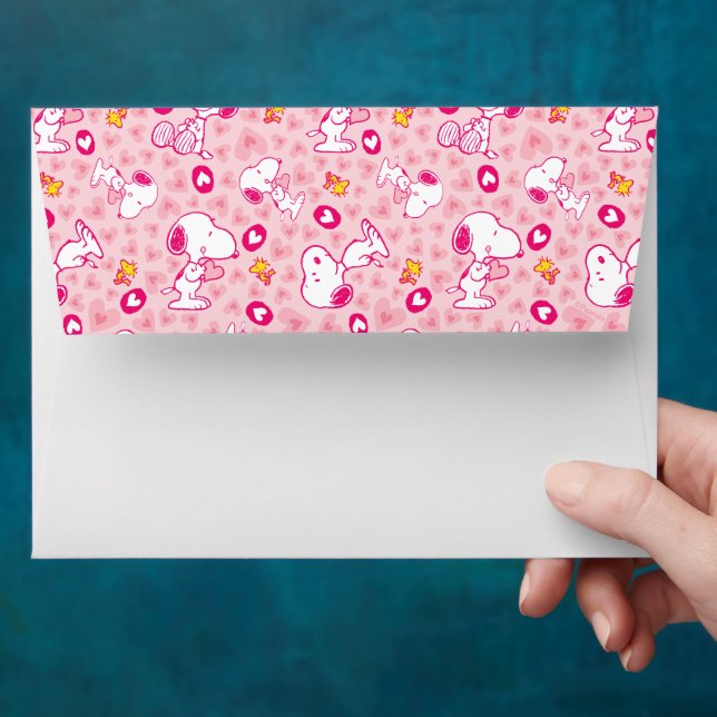 Peanuts | Snoopy & Woodstock Heart Pattern Envelope (Hand)