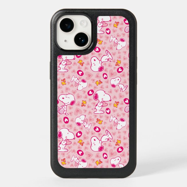Peanuts | Snoopy & Woodstock Heart Pattern Otterbox iPhone Case (Back)