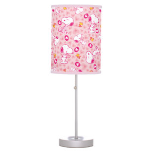 Peanuts Snoopy & Woodstock Heart Pattern Table Lamp