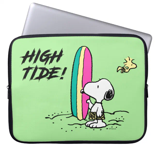 Peanuts | Snoopy & Woodstock High Tide Laptop Sleeve | Zazzle