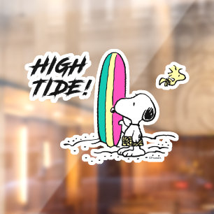 Peanuts   Snoopy & Woodstock High Tide Window Cling