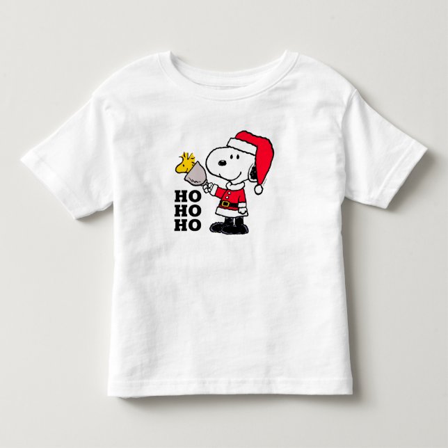 Peanuts | Snoopy & Woodstock Ho Ho Ho Toddler T-shirt (Front)
