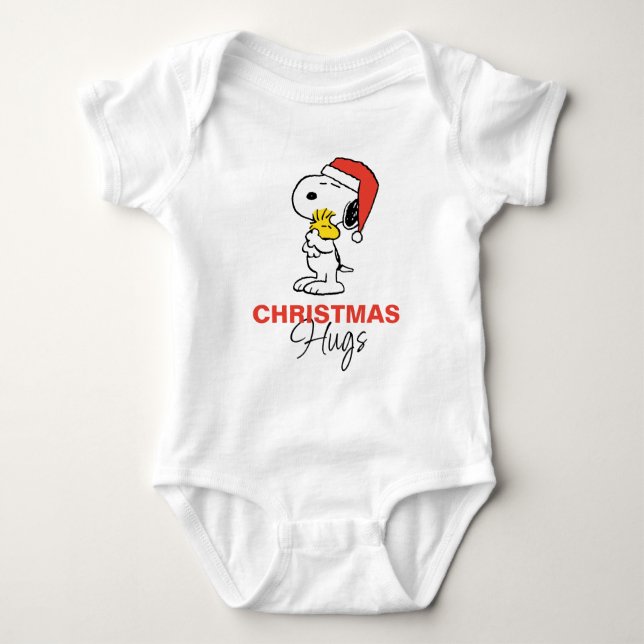 Peanuts | Snoopy & Woodstock Holiday Baby Bodysuit (Front)