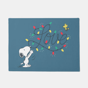 Peanuts   Snoopy & Woodstock Holiday Decorating Doormat