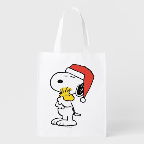 Peanuts  Snoopy  Woodstock Holiday Grocery Bag