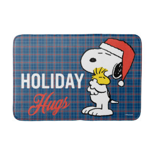 Peanuts   Snoopy & Woodstock Holiday Hugs Bath Mat