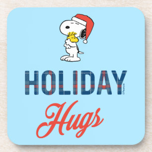Peanuts   Snoopy & Woodstock Holiday Hugs Beverage Coaster