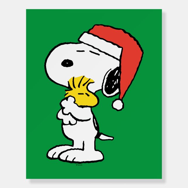 Peanuts | Snoopy & Woodstock Holiday Hugs Foam Board (Front)