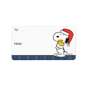Peanuts Snoopy & Woodstock Holiday Hugs Gift Tag