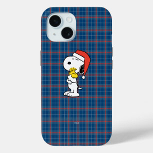 Peanuts Snoopy & Woodstock Holiday Hugs iPhone 15 Case