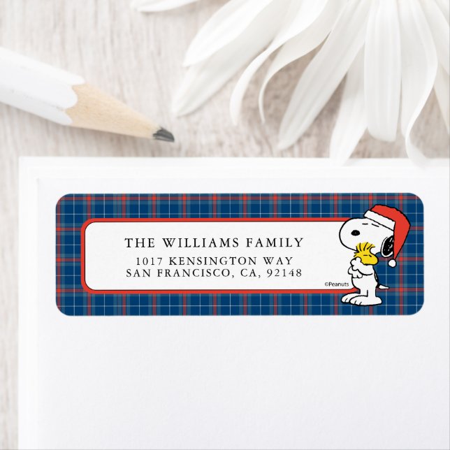 Peanuts | Snoopy & Woodstock Holiday Hugs Label (Insitu)