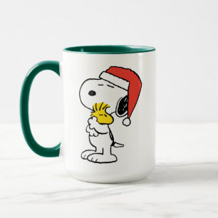 Peanuts   Snoopy & Woodstock Holiday Hugs Mug