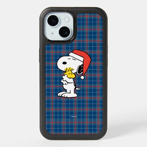 Peanuts  Snoopy  Woodstock Holiday Hugs iPhone 15 Case