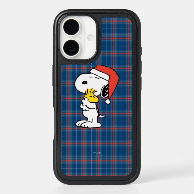 Peanuts | Snoopy & Woodstock Holiday Hugs Otterbox iPhone Case (Back)