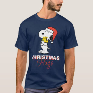 Peanuts   Snoopy & Woodstock Holiday Hugs T-Shirt