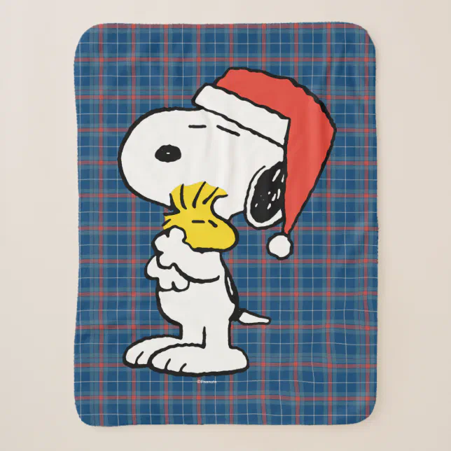 Peanuts | Snoopy & Woodstock Holiday Sherpa Blanket | Zazzle