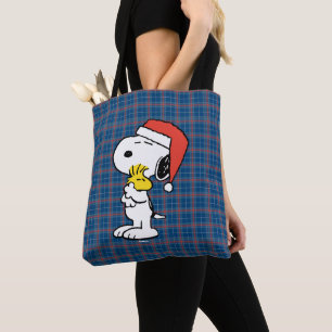 Peanuts Snoopy & Woodstock Holiday Tote Bag