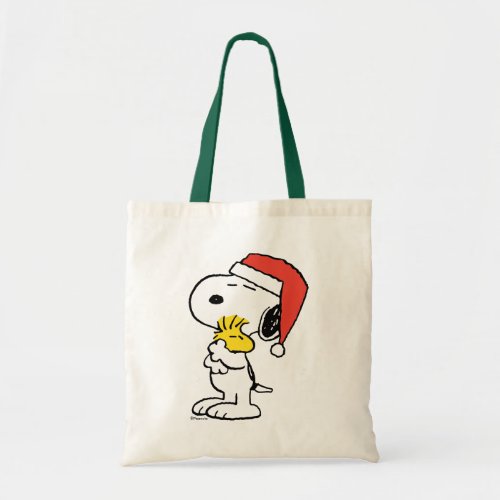 Peanuts  Snoopy  Woodstock Holiday Tote Bag