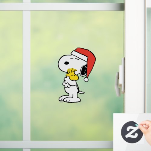 Peanuts  Snoopy  Woodstock Holiday Window Cling