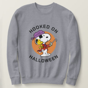 Peanuts Snoopy & Woodstock Hooked on Halloween Sweatshirt