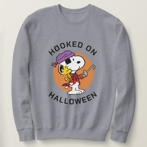 Peanuts  Snoopy  Woodstock Hooked on Halloween Sweatshirt