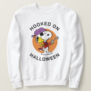 Peanuts   Snoopy & Woodstock Hooked on Halloween Sweatshirt