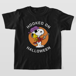 Peanuts Snoopy & Woodstock Hooked on Halloween T-Shirt