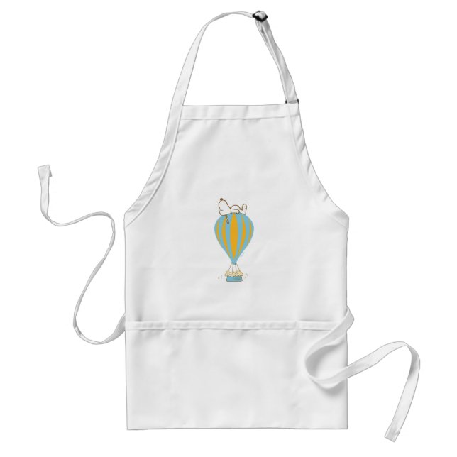 Peanuts | Snoopy & Woodstock Hot Air Balloon Adult Apron (Front)