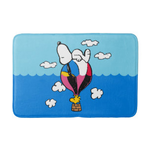 Peanuts   Snoopy & Woodstock Hot Air Balloon Bath Mat
