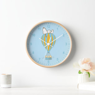 Peanuts Snoopy & Woodstock Hot Air Balloon Clock